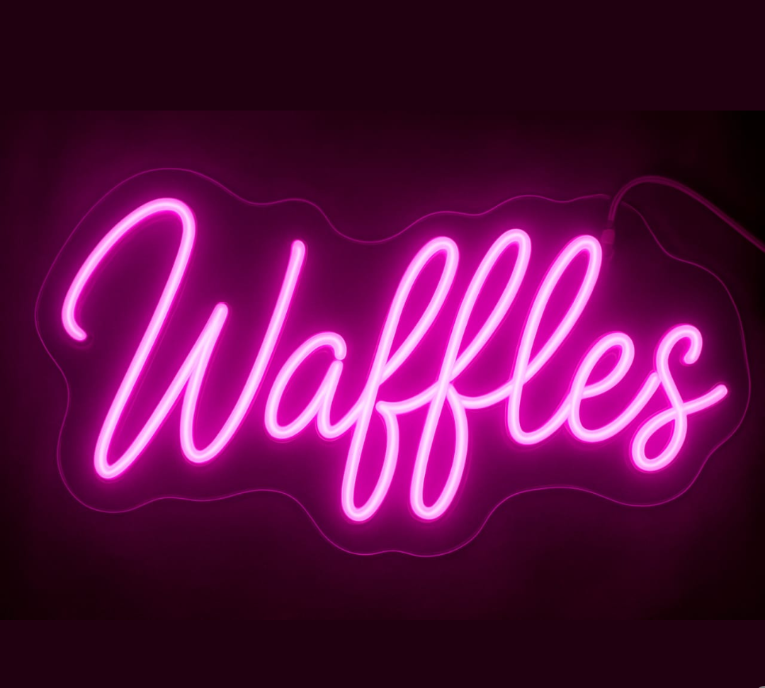 Waffles Neón 37x19cm