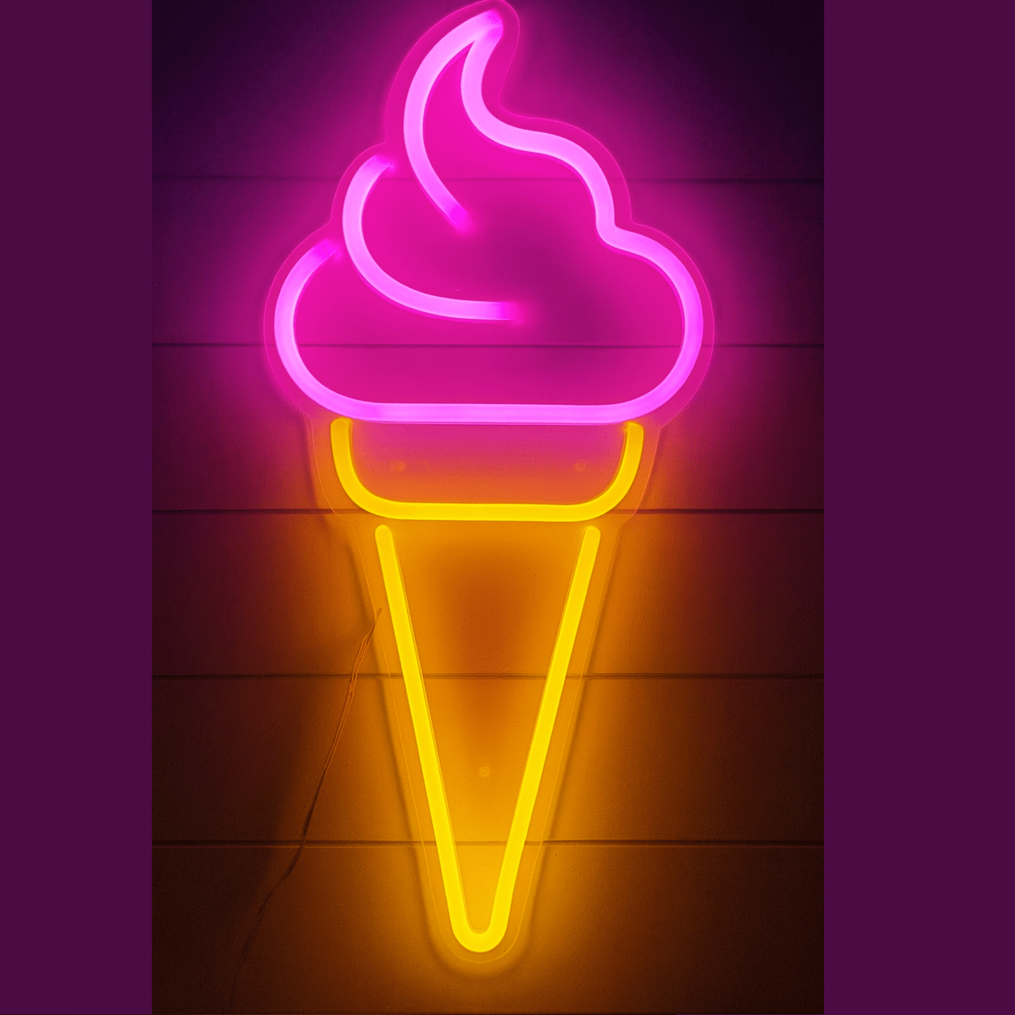 Helado soft neón 33x15cm