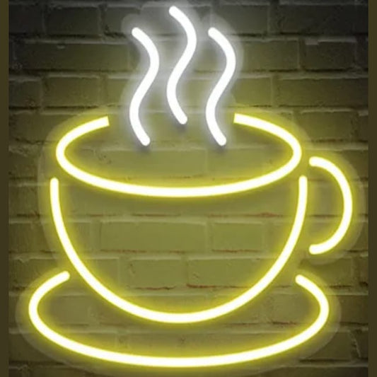 Taza de café neón 38x35cm